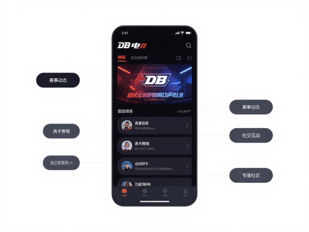 不同于普通电竞工具，DB电竞APP在用户体验这方面